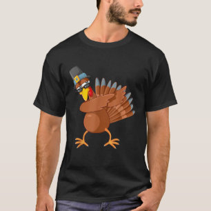 Thanksgiving Pilgrim Boys Girls Costume Cool Turke T-Shirt