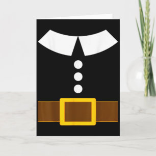Thanksgiving Pilgrim Costume Shirt Adults Kids Tur Card