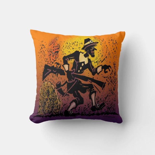 Thanksgiving Pilgrim Cushion (Front)