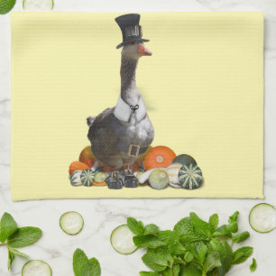Thanksgiving Pilgrim Goose Kitchen Towel