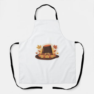 Thanksgiving Pilgrim Hat – Autumn Harvest Design C Apron