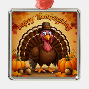 Thanksgiving Pilgrim Turkey Ornament