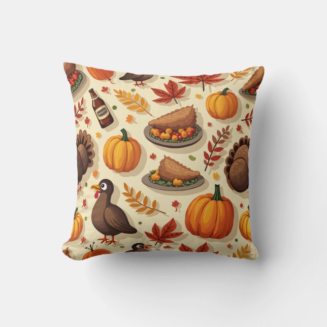 Thanksgiving pillow cushion (Front)
