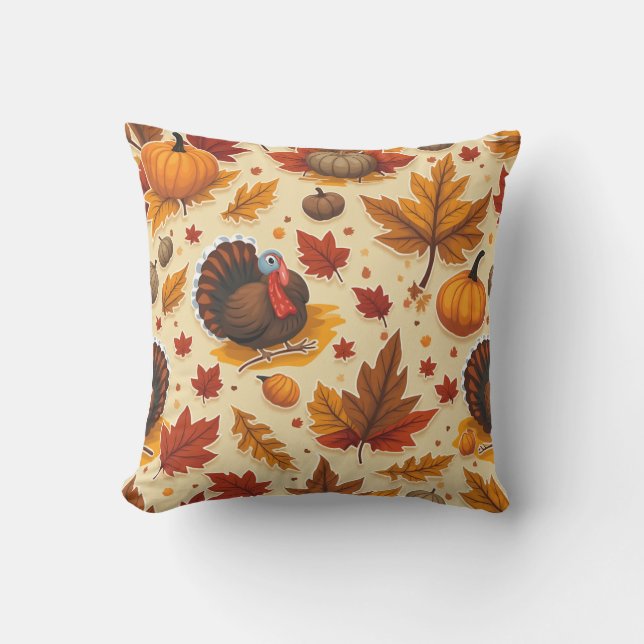 Thanksgiving pillow cushion (Front)