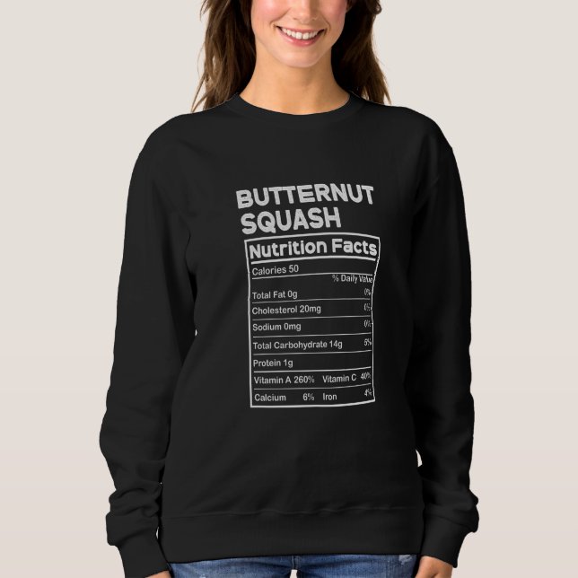 Thanksgiving Pjs for Family Butternut Squash Nutri Sweatshirt (Front)