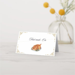 Thanksgiving place card decorative funny quote