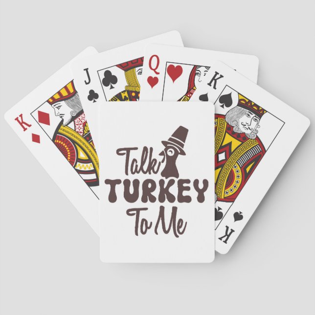Thanksgiving  playing cards (Back)