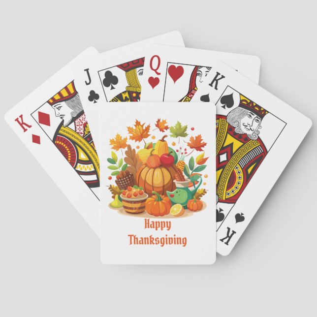 Thanksgiving Playing Cards (Back)