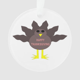 Thanksgiving Plucked Turkey Acrylic Ornament