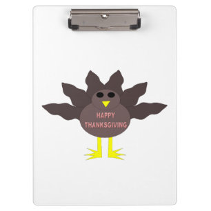 Thanksgiving Plucked Turkey Clipboard