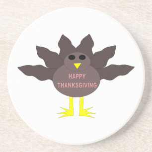 Thanksgiving Plucked Turkey Coasters