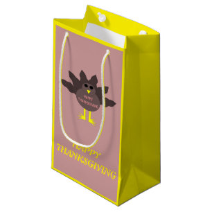 Thanksgiving Plucked Turkey Custom Gift Bag