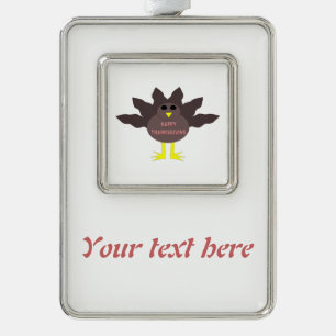 Thanksgiving Plucked Turkey Customisable Ornament