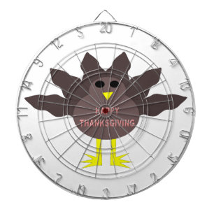 Thanksgiving Plucked Turkey Dart Board