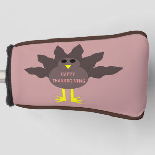 Thanksgiving Plucked Turkey Golf Putter Cover