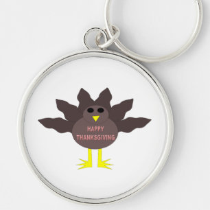 Thanksgiving Plucked Turkey Keychain