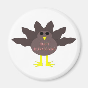 Thanksgiving Plucked Turkey Magnet