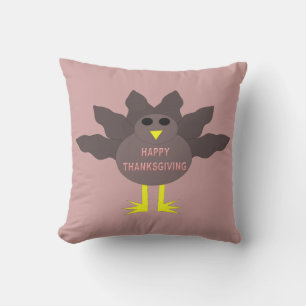 Thanksgiving Plucked Turkey Outdoor Pillow