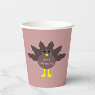 Thanksgiving Plucked Turkey Paper Cups