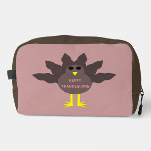 Thanksgiving Plucked Turkey Patterned Dopp Kit