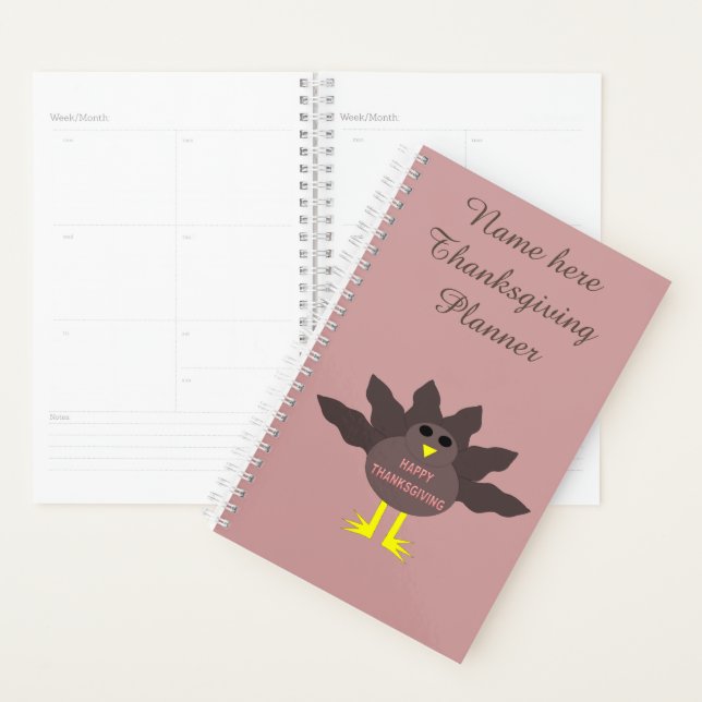 Thanksgiving Plucked Turkey Planner (Display)