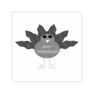 Thanksgiving Plucked Turkey Self Inking Stamp