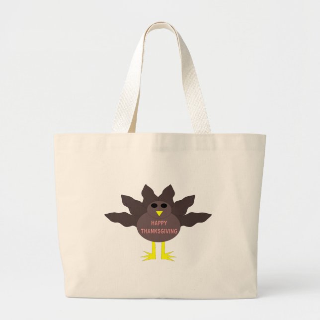 Thanksgiving Plucked Turkey Tote Bag (Front)