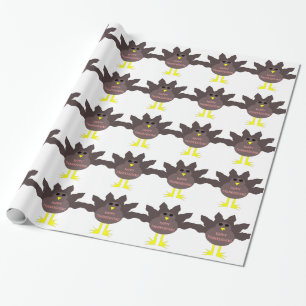 Thanksgiving Plucked Turkey Wrapping Paper
