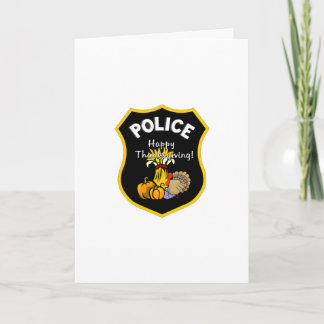 Thanksgiving Police Card