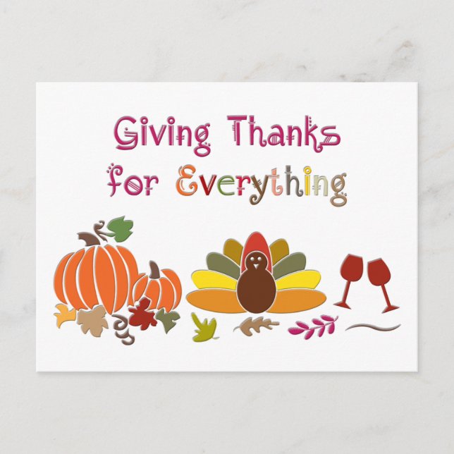 Thanksgiving Postcard (Front)