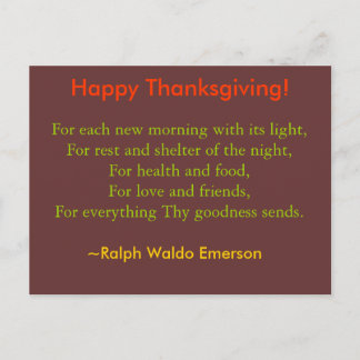 Thanksgiving postcard
