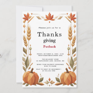  Thanksgiving Potluck  2026 Invitation