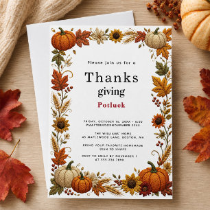  Thanksgiving Potluck  2026 Invitation