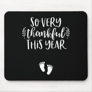 Thanksgiving Pregnancy Announcement Fall Baby Rev Mouse Pad