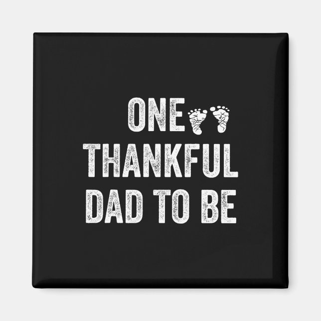 Thanksgiving Pregnancy Announcement One Thankful D Magnet (Front)