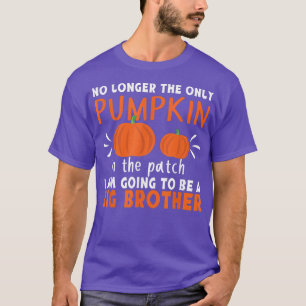Thanksgiving Pumpkin Brother Pregnancy Reveal Baby T-Shirt