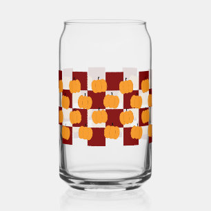 Thanksgiving Pumpkin Can Glass Fall Home Decor