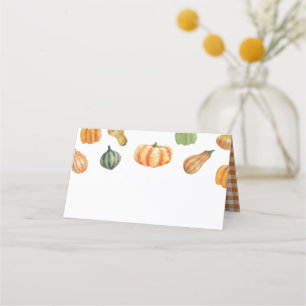 Thanksgiving Pumpkin Dinner Place Card