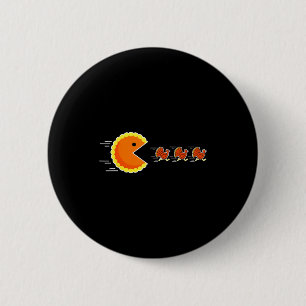 Thanksgiving Pumpkin E Chasing Turkey Gamer Men Wo 6 Cm Round Badge