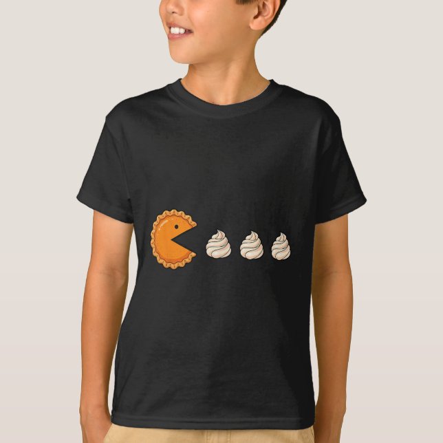 Thanksgiving Pumpkin E Women Turkey Men Girls  T-Shirt (Front)