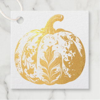 Thanksgiving Pumpkin Favour Tags
