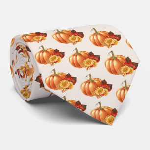 Thanksgiving Pumpkin Neck Tie