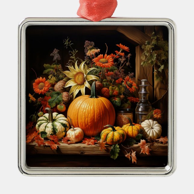 Thanksgiving Pumpkin Ornament (Front)