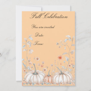 Thanksgiving Pumpkin Party Invitation