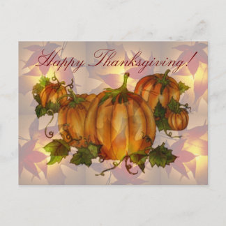 THANKSGIVING PUMPKIN PATCH by SHARON SHARPE Holiday Postcard