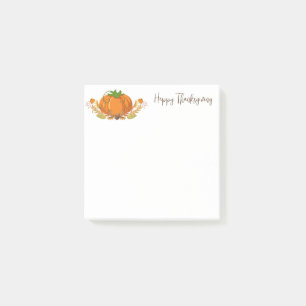 Thanksgiving Pumpkin Post Notes