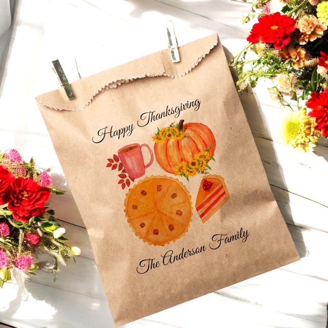Thanksgiving Pumpkin Spice Latte  Favour Bag (Creator Uploaded)