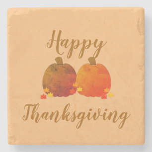 Thanksgiving/pumpkin Stone Coaster