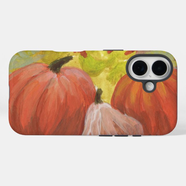 Thanksgiving Pumpkins #2 Fall Autumn Leaves Case-Mate iPhone Case (Back (Horizontal))