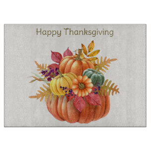 Thanksgiving Pumpkins Cutting Board